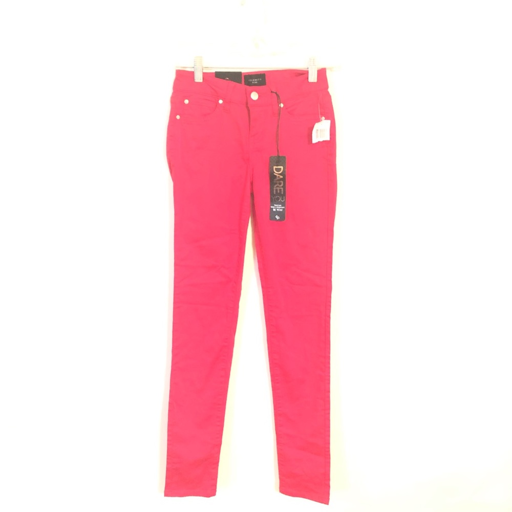 Celebrity Pink Women’s Red Stretch Jeans 0/24 NWT